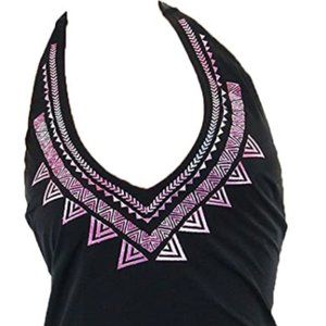 Victoria’s Secret Pink Aztec One Piece Color Black